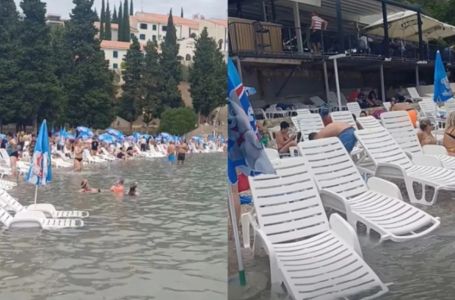 Nevjerovatan prizor u Neumu: Pogledajte šta se dešava sa ležaljkama