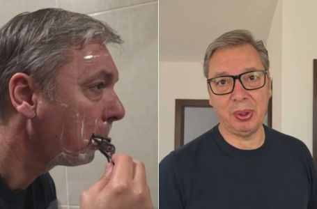 Vučić objavio video, pokazao pratiteljima kako se brije: "Bio sam primoran gledati RTS ovdje"