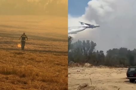 Jezivi prizori iz Srbije: Vatra se približila naselju, stanovništvo evakuisano, stigao i ruski avion