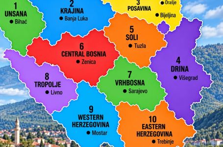 Procurila nova karta Bosne i Hercegovine: Prijedlog novog ustavnog uređenja stigao u Bruxelles...