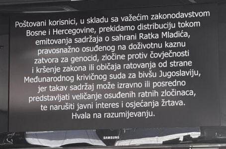 BH Telecom ukinuo signal RTRS-a zbog sahrane zločinca Mladića