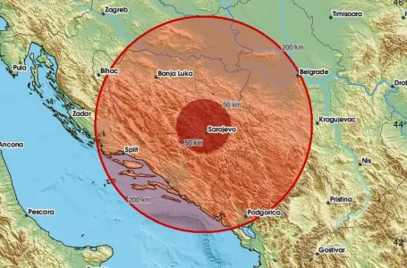 Zemljotres u blizini Sarajeva