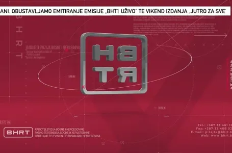 Umjesto jutarnjeg programa natpis na ekranu: BHRT prisilno obustavio emitovanje više emisija