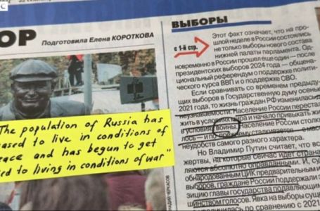 Ruske novine nakon "izbora": Putin je pobijedio na referendumu, narod je izabrao rat