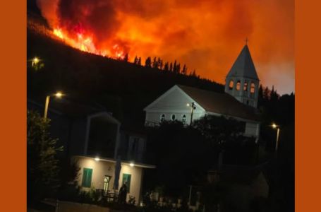 Veliki požar kod Metkovića: Vatra se nekontrolisano širi prema kućama, brojni vatrogasci na terenu