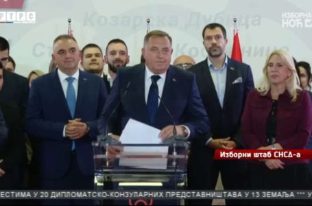 Dodik proglasio pobjedu Minića i Cvijanović na izborima