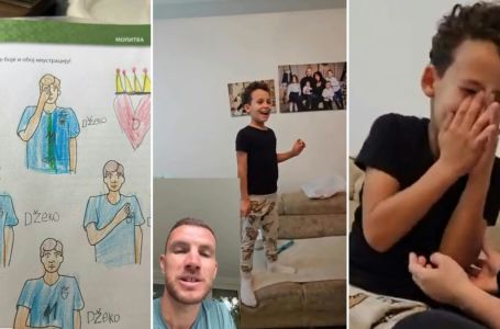 Sedmogodišnji Uroš preplakao Džekin oproštaj i nacrtao svog idola, a onda mu se Edin javio...