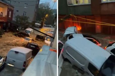 Istanbul na udaru obilnih kiša: Ceste se urušavale, bujice nosile ljude
