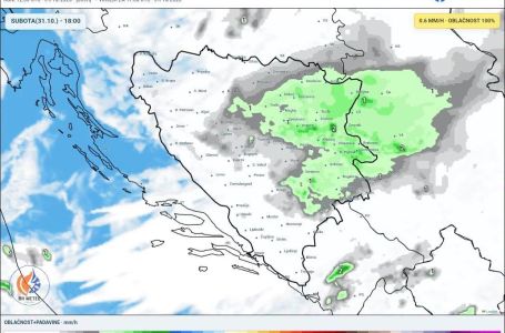 Oglasili se iz BH Meteo: Ove 2 regije noćas bi mogle zabijeliti